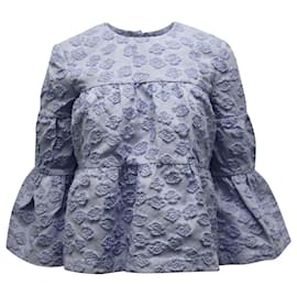 Marc by Marc Jacobs Blusa columpio Seeksucker con gradas en acrílico azul