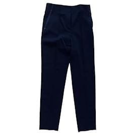 Céline Navy Blue Polyester Pants