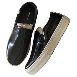 Sneakers Céline in pelle di struzzo nera 36