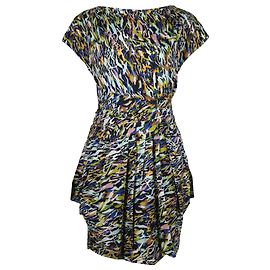 Abito Diane Von Furstenberg Stampato in Seta Multicolor