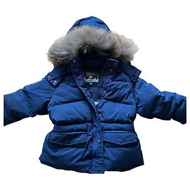 Piumino Bonpoint in piuma d'oca blu navy 4 anni