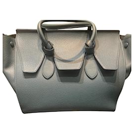 Céline Tie Bag Small Azzurro Chiaro Pelle