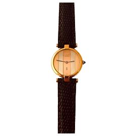 Cartier Vendôme Trinity Uhr Vergoldet