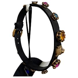 Collana Gucci in pelle con cristalli