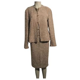 Autre Marque Traje de falda Berrebi de lana beige
