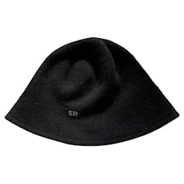 Cappello bucket Sonia Rykiel in lana nero