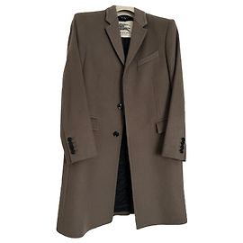 Cappotto Burberry in lana e cashmere Taupe Taglia 52