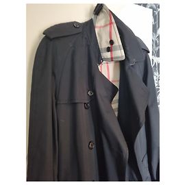 Burberry Trenchcoat schwarz Baumwolle