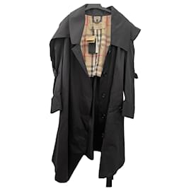 Abrigo Burberry Oversize de algodón negro