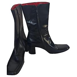 Stivaletti in pelle nera Free Lance
