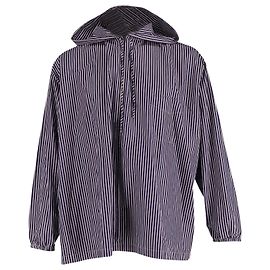 Balenciaga Gestreifter Hoodie aus marineblauer Baumwolle
