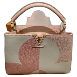 Louis Vuitton Capucines BB Borsa a mano rosa in pelle Taurillon