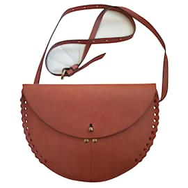 Pochette Jerome Dreyfuss in pelle marrone chiaro