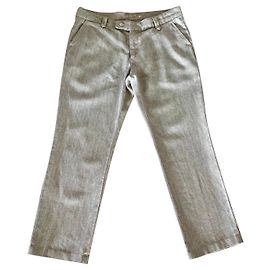 Adolfo Dominguez T Chinesische leichte Khakihose aus Rohleinen.46
