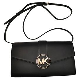 Borsa a tracolla clutch nera Michael Kors