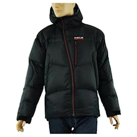 Polo Ralph Lauren Polo Sport Piumino Nero con Cappuccio in Piuma d'Oca
