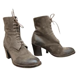 Botas Prada Nubuck Taupe 37.5