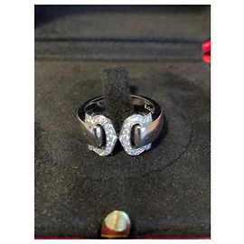 Cartier Lined C Ring aus Weißgold