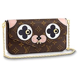 Louis Vuitton Monogram Puppy Face Felicie Pochette Borsa A Mano Edizione Limitata