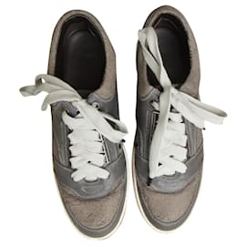 sneakers Lanvin in pelle grigie taglia 44