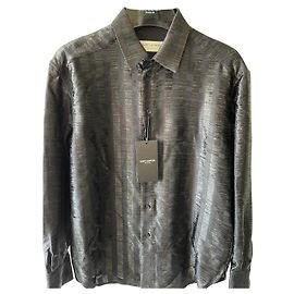 Bluse Saint Laurent (Rückseite mit silbernem Faden)