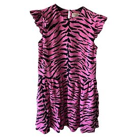 Saint Laurent Kleid (schwarzer und rosa Zebradruck)