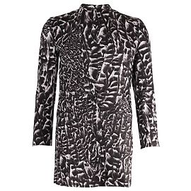 Blazer con stampa Helmut Lang in lino nero