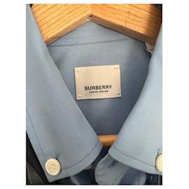 Camicia Burberry in cotone blu