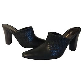 Mule con zeppa Bottega Veneta in pelle nera