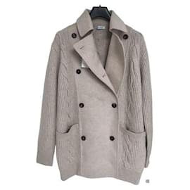Max Mara Strickpullover aus Wolle beige