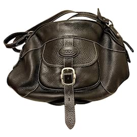 Borsa a spalla Tod's grande a grana nera