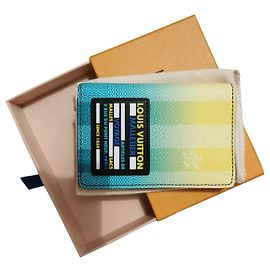 Louis Vuitton Organize Pocket Green and Yellow Leather