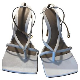 Bottega Veneta Sandalen aus Leder Weiß