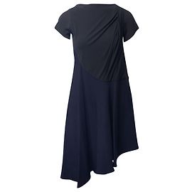 Vestido Balenciaga Vintage de punto en rayón azul marino