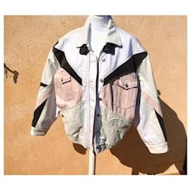 Isabel Marant Chaqueta acolchada Sao azul vaquero claro algodón