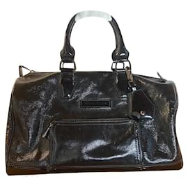 Borsa Bowling Longchamp in vernice nera