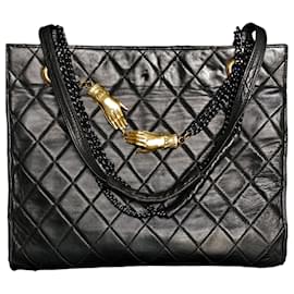 Borsa La Bagagerie in pelle trapuntata nera