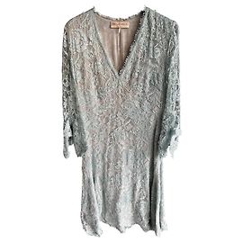 Robe en dentelle Emilio Pucci turquoise