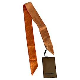 Stola Burberry Arancione in Tessuto