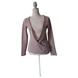 Berenice Kaschmir Wickelpullover Rosa