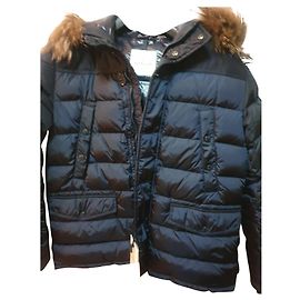 Piumino Moncler Blu Scuro Nylon Uomo