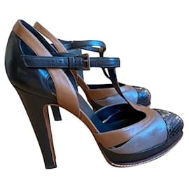 Décolleté Barbara Bui in pelle marrone scuro
