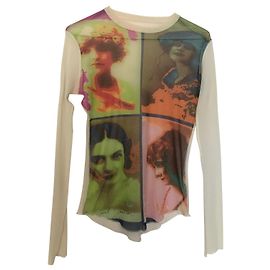 Top de malla Jean Paul Gaultier estampados Andy Warhol