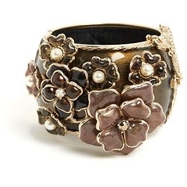 Chanel IMPRESIONANTE PULSERA FLORES DE CRISTAL