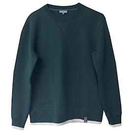 Lanvin Kettenstich-Pullover aus grüner Wolle