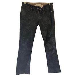 Stella Mc Cartney Jeans Stella McCartney Neri con Motivi Floreali Lucidi