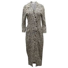 Nanushka Capri Zebra-print Midi Dress In Animal Print Viscose