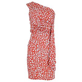 Vestido de seda multicolor con estampado de leopardo Agatha de Diane Von Furstenberg