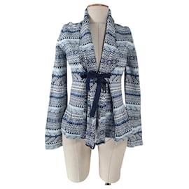 Odd Molly Strickjacke aus Baumwolle Blau