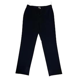 Pantalones largos uniforme Chanel negros algodón